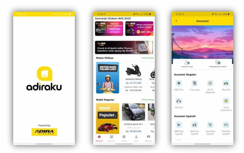 image of Enable Danamon as a Service (DaaS) functionalities on Adiraku mobile app to activate online Danamon financial services e.g. balance, payment, etc.​