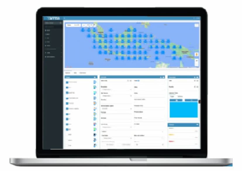 image of An application system to manage, track, monitor and analyze all site’s profile and specifications, including its distribution network​